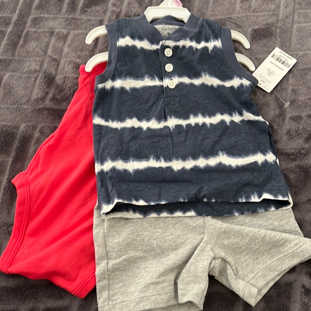 Carter’s baby 3 pc set 9m